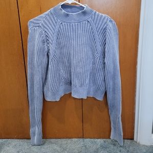 Blue cropped sweater